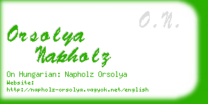 orsolya napholz business card